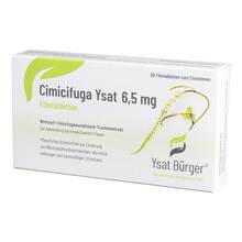 Abbildung: Cimicifuga Ysat 6,5 mg Filmtabletten 30 St, Filmtabletten PZN 20583297 