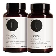 Abbildung: Fischöl Omega-3 Weichkapseln 2X60 St, Weichkapseln PZN 20627095 