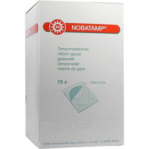Nobatamp 5mx1cm steril Tamponadebinde - 1