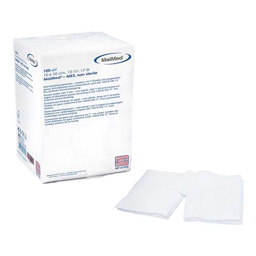 Schlitzkompressen 10x10cm 12 - 1