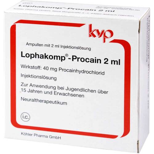 Lophakomp Procain 2 ml Injektionsl&ouml;sung - 1