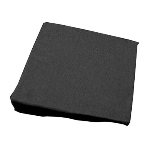 Keilkissen mit Bezug schwarz - 1