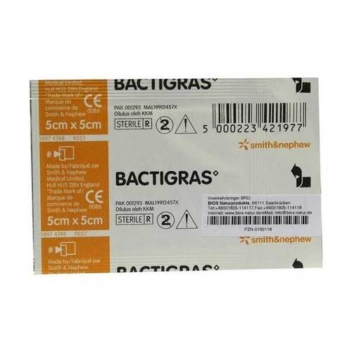 Bactigras Paraffingaze 5x5cm - 1