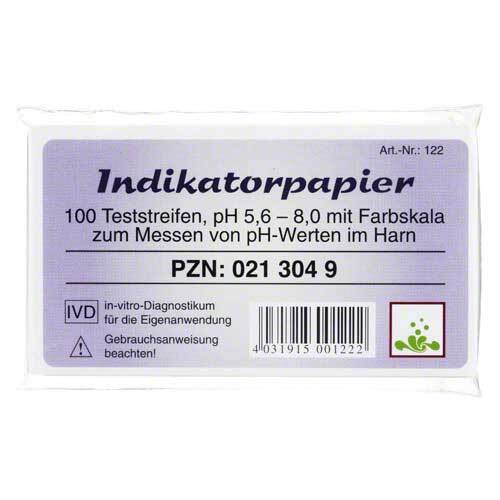 Indikatorpapier Teststreifen - 1