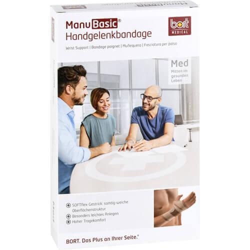 Bort Manubasic Bandage rechts medium haut - 1