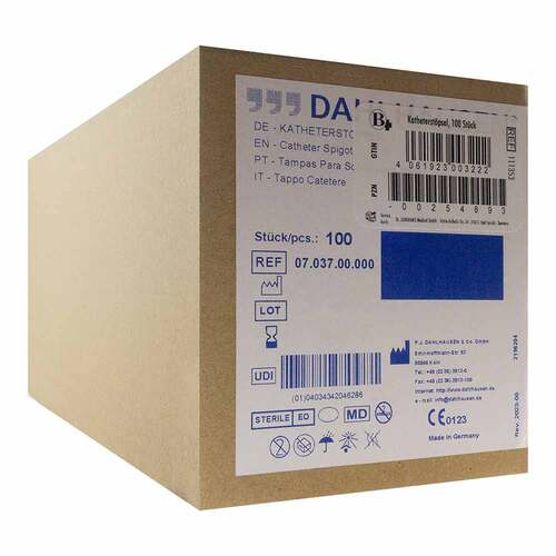 Katheter St&ouml;psel steril blau - 1