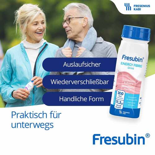Fresubin Energy Fibre Drink Mischkarton Trinkflasche - 4