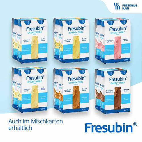 Fresubin Energy Fibre Drink Mischkarton Trinkflasche - 6