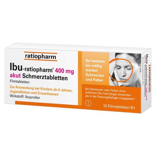 IBU-ratiopharm® 400 mg akut Schmerztabletten - 1