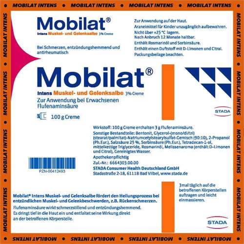 Mobilat Intens Muskel- und Gelenksalbe 3% Creme - 7