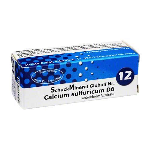 Schuckmineral Globuli 12 Calcium sulfuricum D6 - 1