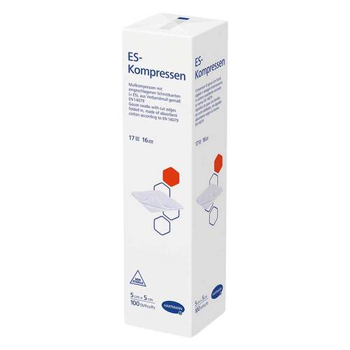 ES-Kompressen unsteril 5x5 cm 16fach - 1