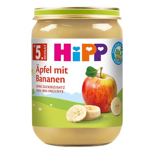 Hipp Fr&uuml;chte &Auml;pfel mit Bananen - 1