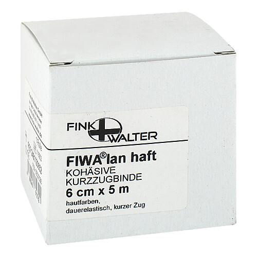 Kompressions Binde 6cmx5m koh&auml;siv mit kurzem Zug - 1