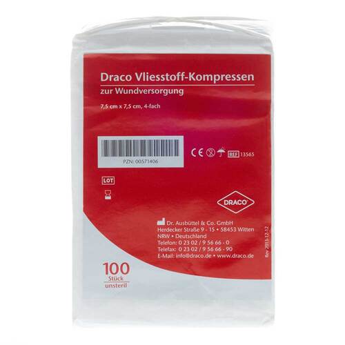 Vliesstoff-Kompressen 7,5x7,5 cm unsteril - 1