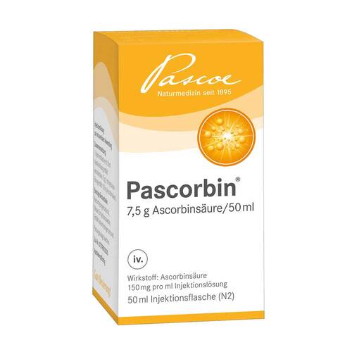 Pascorbin 7,5 g Ascorbins&auml;ure / 50ml Injektionsl&ouml;sung - 1