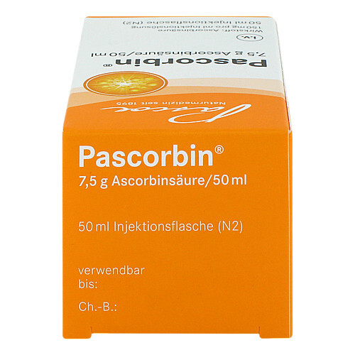 Pascorbin 7,5 g Ascorbins&auml;ure / 50ml Injektionsl&ouml;sung - 4