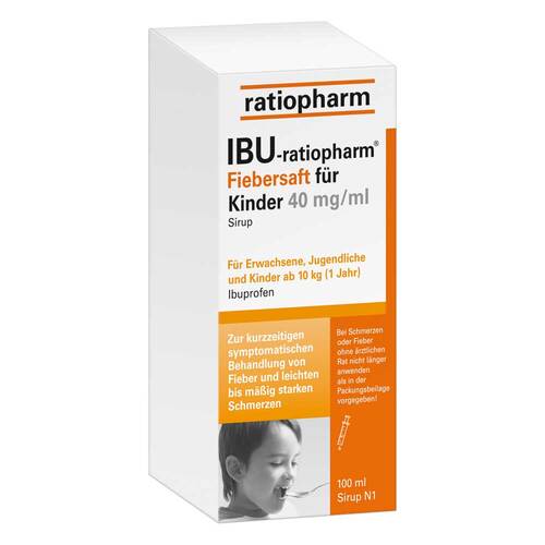 Ibu Ratiopharm 4% Fiebersaft f&uuml;r Kinder - 1