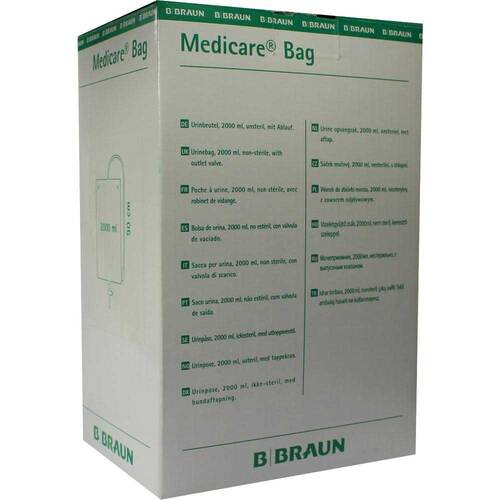Medicare Bag 2000ml unsteril mit 90cm Schlauch und Abl. - 1
