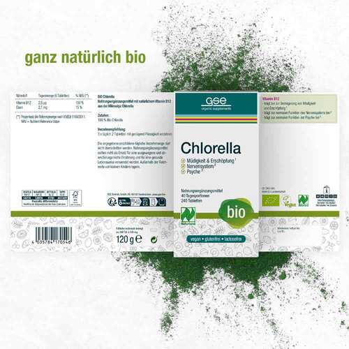 Chlorella 500 mg Bio Naturland Tabletten - 2