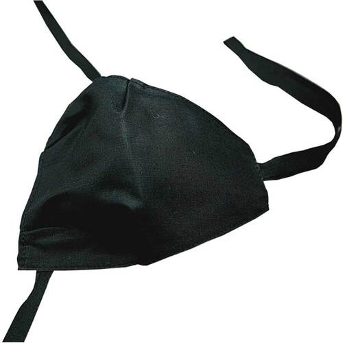 Ohrenbinde dreieckig schwarz mittel - 1