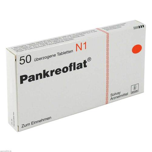 Pankreoflat &uuml;berzogene Tabletten - 1