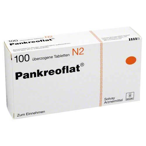 Pankreoflat &uuml;berzogene Tabletten - 1