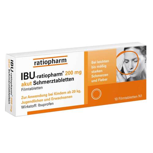 IBU-ratiopharm® 200 mg akut Schmerztabletten - 1