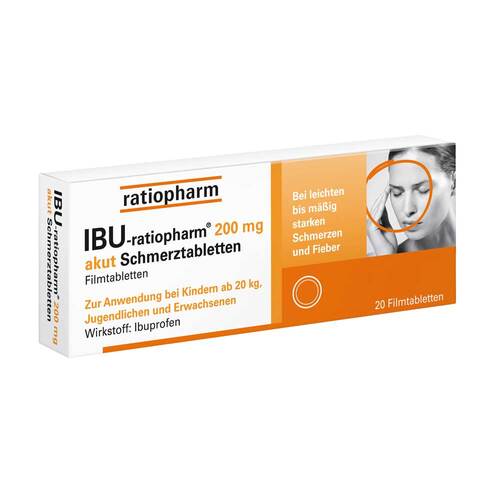 IBU-ratiopharm® 200 mg akut Schmerztabletten - 1