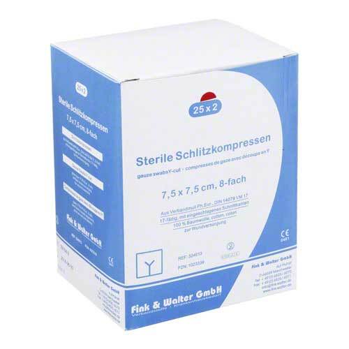 Schlitzkompressen 7,5x7,5cm - 1