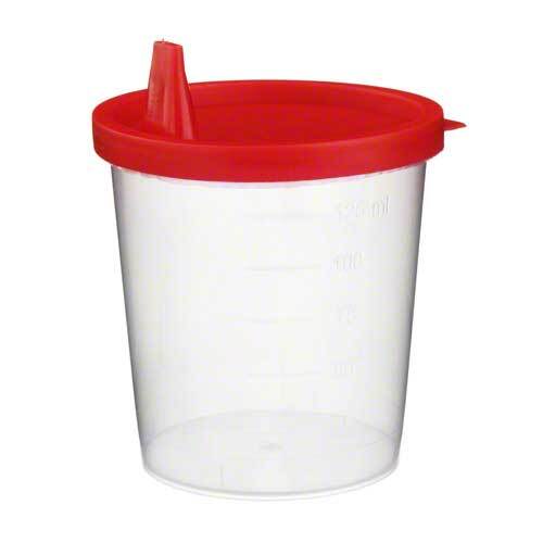 Urinbecher mit Schnappdeckel - 1