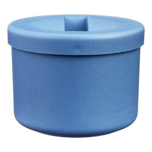 Prothesenbeh&auml;lter Kunststoff Deckel und Einsatz blau - 1