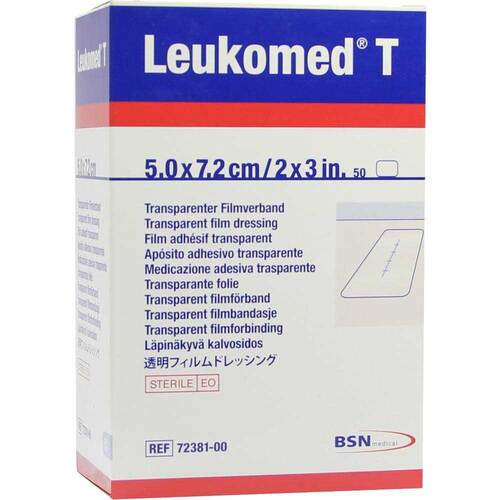 Leukomed transp. sterile Pflaster 5x7,2 cm - 1