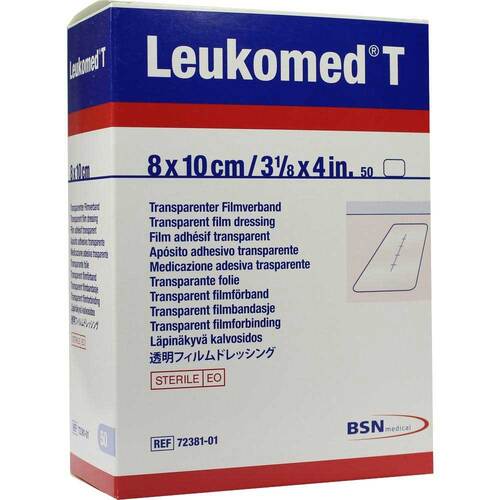 Leukomed transp. sterile Pflaster 8x10 cm - 1