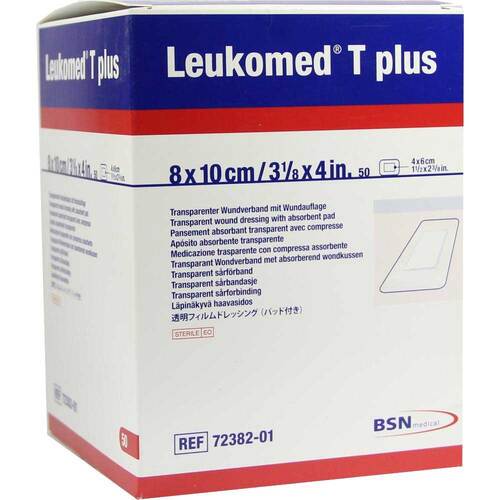 Leukomed transp. plus sterile Pflaster 8x10 cm - 1