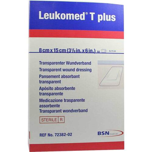 Leukomed transp. plus sterile Pflaster 8x15 cm - 1