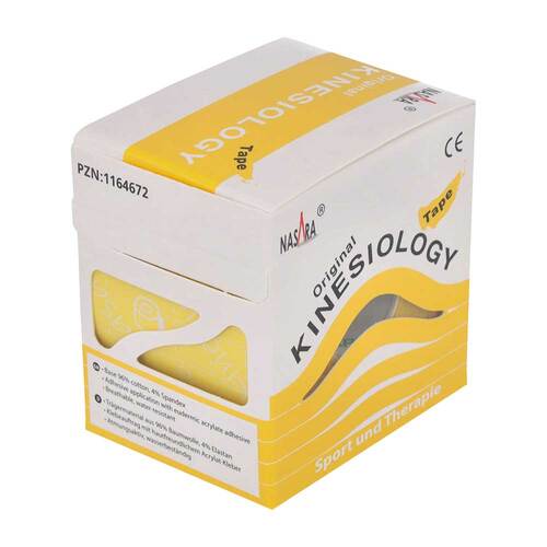 Kinesiotape Nasara 5cmx5m gelb - 3