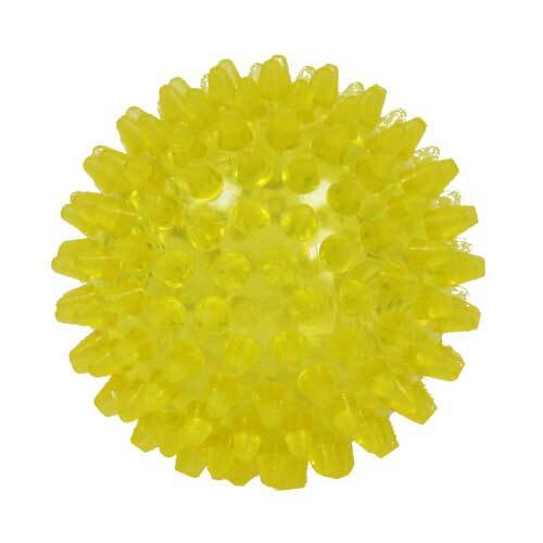 Igelball 8cm gelb transparen - 1