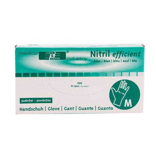 Handschuhe Nitril puderfrei unsteril Gr&ouml;&szlig;e M blau - 1