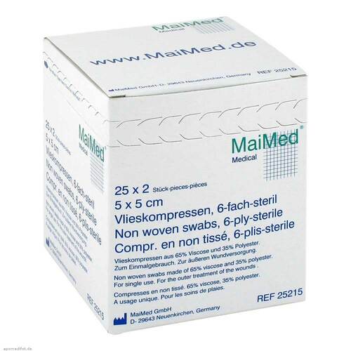 Vlieskompressen 5x5 cm steril 6fach - 1