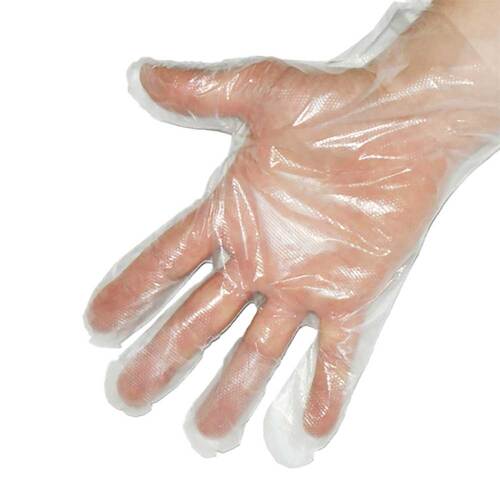 Handschuhe PE Herren Polybeutel unsteril geh&auml;mm. - 1