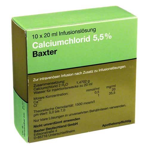 Calciumchlorid L&ouml;sung 5,5% Ampullen - 1