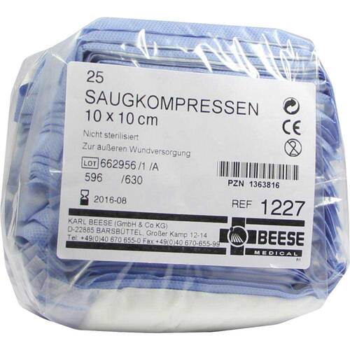 Saugkompressen unsteril 10x1 - 1