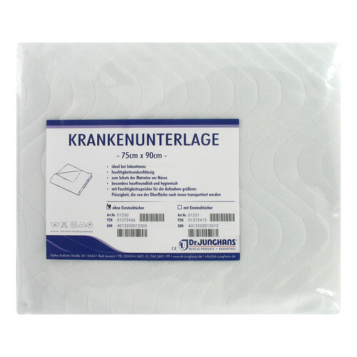 Krankenunterlage 75x90cm was - 1