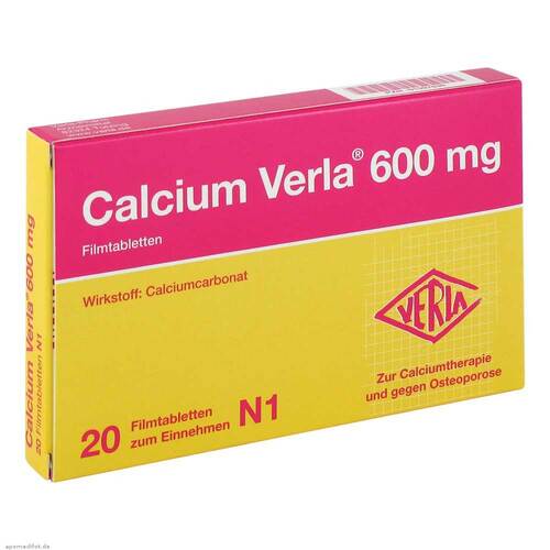 Calcium Verla 600 mg Filmtabletten - 1