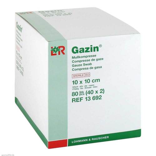 Gazin Kompressen 10x10cm 12f - 1