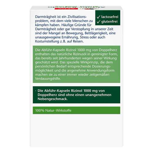 Doppelherz Abf&uuml;hr-Kapseln Rizinol 1000 mg - 2