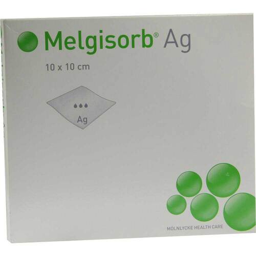 Melgisorb Ag Verband 10x10 cm - 1