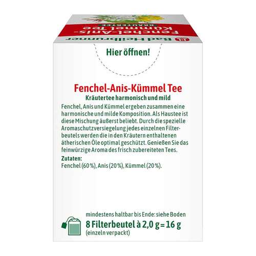 Bad Heilbrunner Tee Fenchel Anis K&uuml;mmel Filterbtl - 2