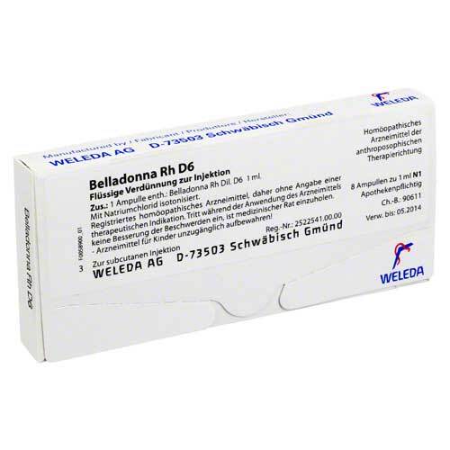 Belladonna RH D 6 Ampullen - 1